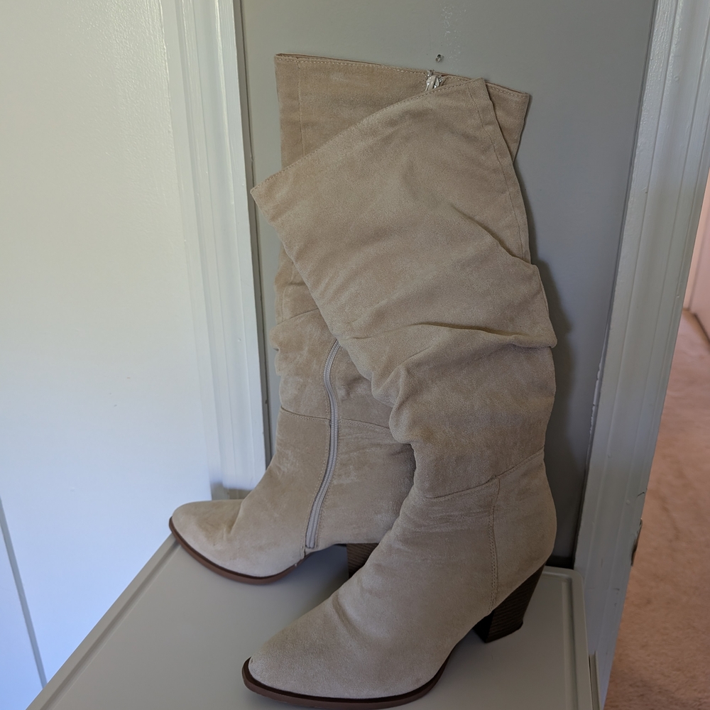 Women's Suede Slouch Boots